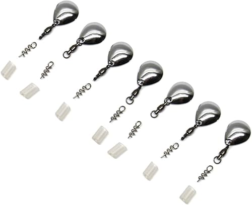 Harmony Fishing Company - Paquete de 7 hiladores de cola (autoestopistas para señuelos de pesca de plástico suavesenko, sauce o hoja de Colorado)