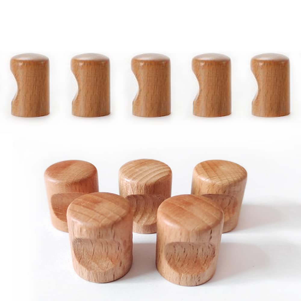 Massief houten kastgreep, houten knoppen, 2 Stuks WoodPulls Handgrepen-Keuken Lade Knoppen-Garderobedeur Handvat, Kast Pull, Walnoot Hout, met Schroeven, Holedistance64Mm/Holedistance224Mm (Size : Ho
