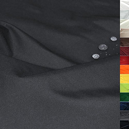 TOLKO wasserdichter Stoff Meterware | Nylonstoff für Plane Hülle Regenschutz Sonnenschutz Abdeckung | 180cm breit | reißfestes Segeltuch wasserfest beschichtet Outdoorstoff zum Nähen (Grau)