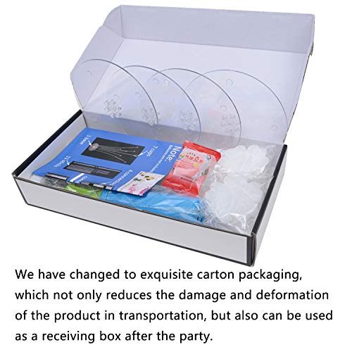 Silblassyu Table Balloon Stand Kit-4 Sets,Reusable Clear Balloon Holder(7 Balloon Sticks,7 Balloon Cups,1 Balloon Base) With 1 Pump,10 Balloon Clips For Birthday,Wedding Any Party/Event Decorations #TOP5