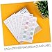DOITOOL 10set Calendar Sticker Labels Set Adhesive Index Tabs for Planners Notebooks and Home Wall Calendars Easy Organization