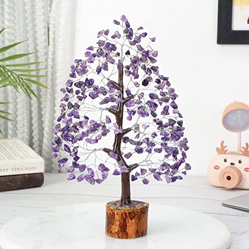 Image of Crocon Amethyst Crystal Tree of Life 10-12 inch Birthday Gifts for Women Men