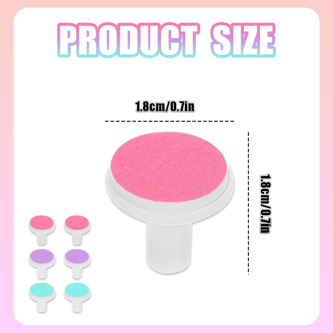 WeddHuis 6PCSTampons de Remplacement pour Lime à Ongles ÉlectriqueTondeuse à Ongles de Remplacement Bébé Lime À Ongles Tampons Accessoires de Remplacement de Lime à Ongles Électrique lime a ongle