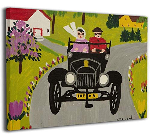 モードルイスサンデーライド ポスター 油絵 アートパネル 壁飾り 絵画 壁掛け ポスター 写真 インテリア フレーム アートフレーム キャンバス絵画 壁アート モダン 木枠付きの完成品 40x50cm