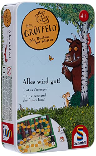 Schmidt Spiele 51276 Gruffalo Der Grüffelo, Alles Wird gut, Bring Mich mit Spiel in der Metalldose, Bunt