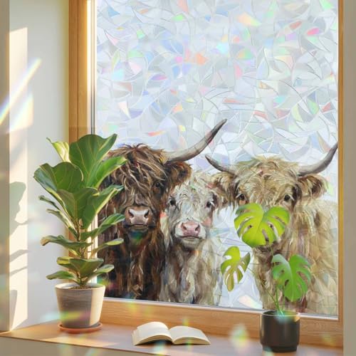 Vinilo decorativo para ventana 29.5x78.7 in sin adhesivo miniatura 1