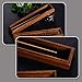 BangBoom Premium Wooden Incense Sticks Holder Box, Hollow Carved Incense Burner Holder with Fireproof Cotton, Incense Burner Ash Catcher for Home, Office, Meditation Accessories (Large Tang Grass)