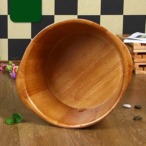 Palangana para baño de pies de roble natural miniatura 2