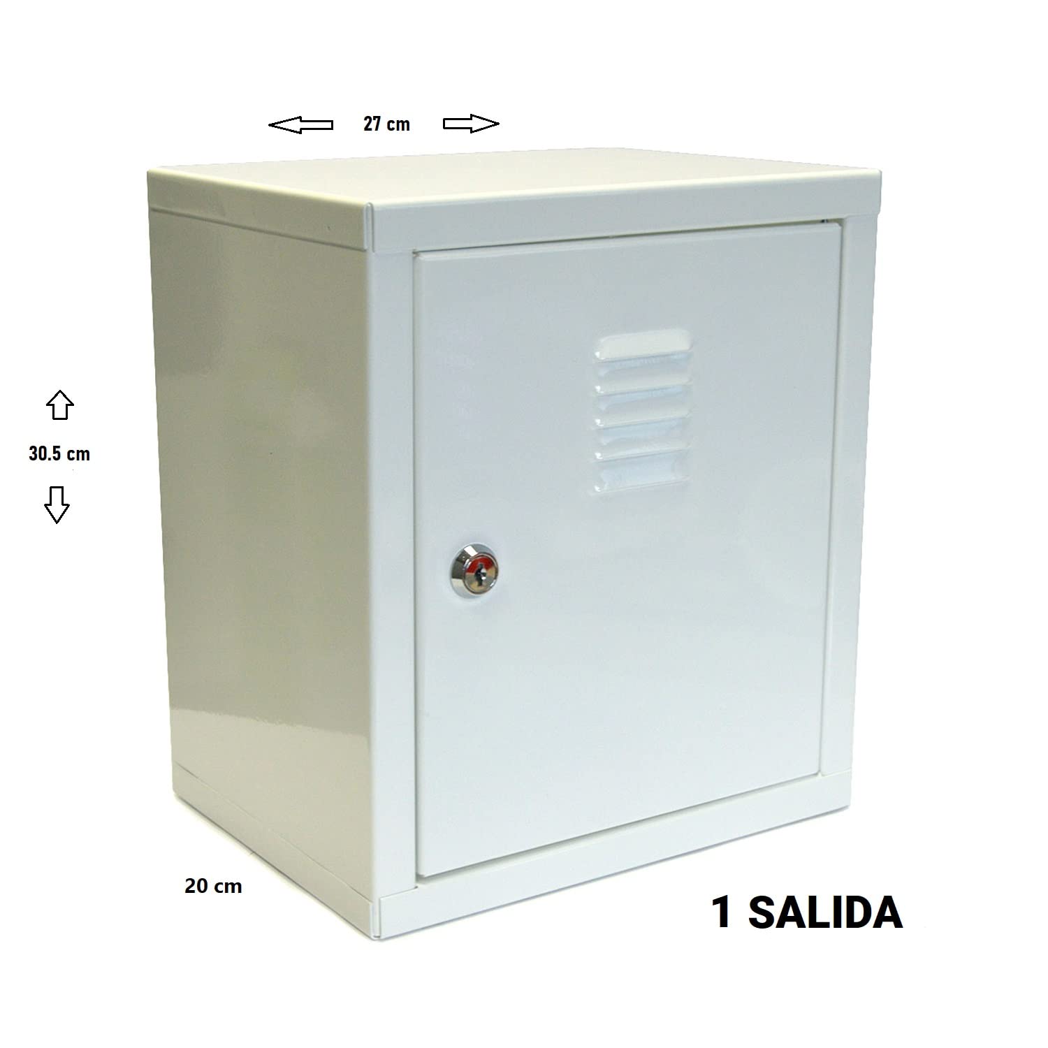 S&M 572029 Armario de protección para Programador de riego 1 Salida, Blanco