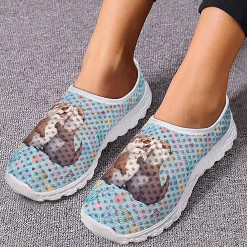 Walking Shoes for Women Slip On Tennis Shoes Sports Sneakers Mesh Flats Comfortable Fashion Workout Sneakers4