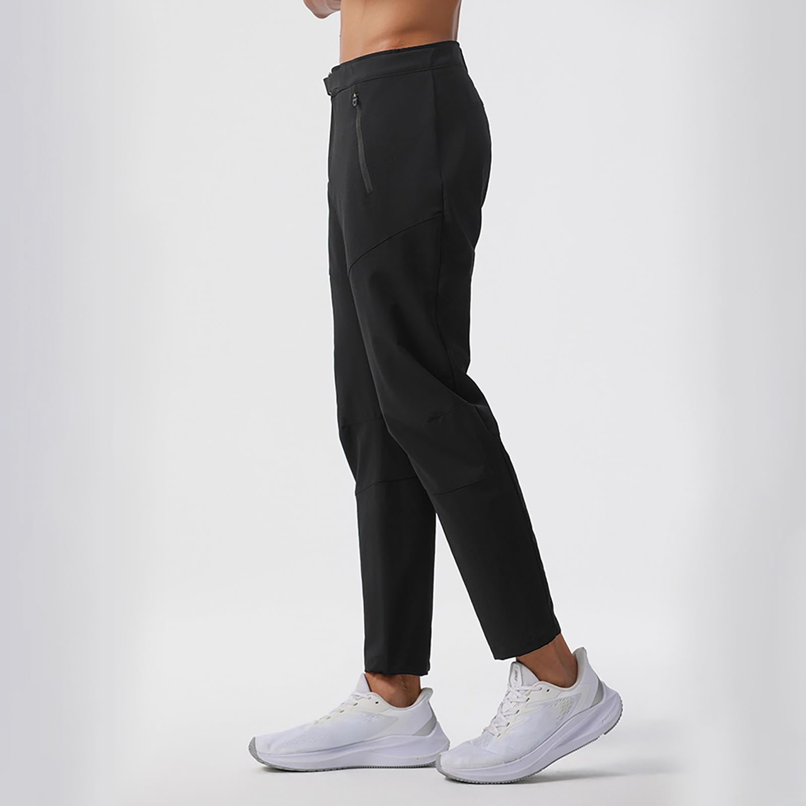 Pantalons De Randonnée Homme Pantalon De Travail Treillis Noir Tactique Chantier Technique Etanche Léger Convertible Impermeable Randonnee Moto Cross Fitness Tenue Vetement 2XL Marche Surpantalon