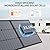 Portable Solar Panel 220W 40V Monocrystalline Foldable Solar Panels Charger Power Backup, IP67 Waterproof Durable for Power Station RV Camping Off Grid Fishing