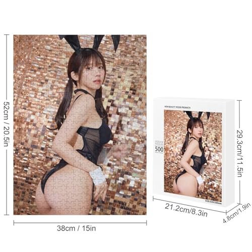 Enako えなこ 55 パズル ジグソーパズル 木製素材 ホーム リラクゼーション かわいい 装飾 贈り物 子供 快適なタッチ 新年 お祭り 大人用 500 PCS