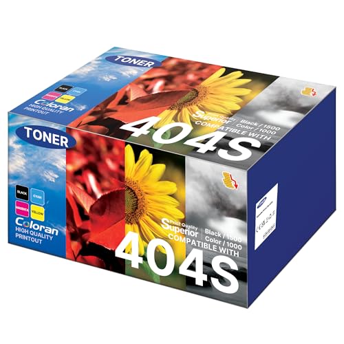 404C CLT-P404C Pack de 4 Toner Compatible pour Toner Samsung C480W pour Samsung Xpress C483W C430W C480FW C430 C480 C480FN CLT-K404S CLT-C404S CLT-M404S...