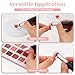 4Pcs Silicone Nail Tools Nail Art Brushes Soft Silicone Stamping Manicure Tool Reusable Nails Powder Applicator Brush Soft Head Stamper Pen for Ombre Chrome French Gradient Painting Lipstick Concealer
