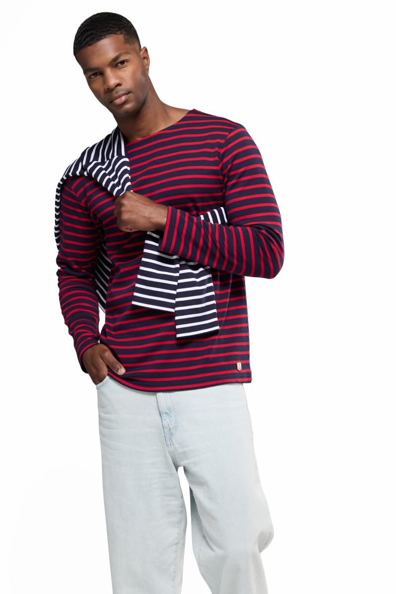 Armor Lux, Men's Houat Heritage Sailor, Multicolor (455 Ship/Braise 455 Ship/Braise), M