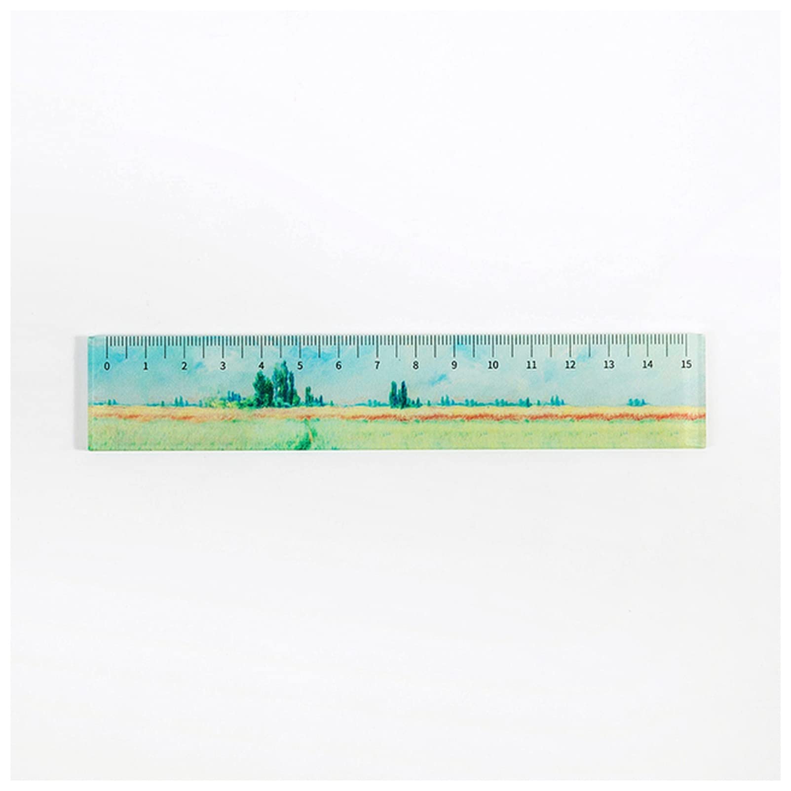 oiujhgCDS Rulers, 15CM Multifunctional DIY Children's Painting Ruler Student Office School Stationery Set(4)