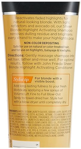 John Frieda sheer blonde Highlight Activating Enhancing Shampoo For Lighter Blondes - Image 3
