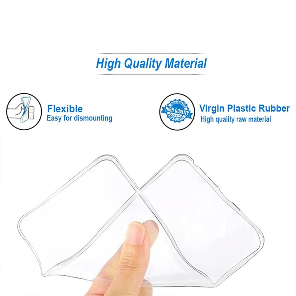 Image of REALCASE Silicone Back Cover Case, Scratch Resistant Protective Crystal Clear Transparent Shock Proof Back Cover Case for Redmi A1 / A2