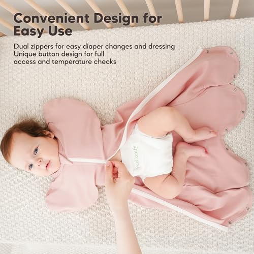 Image of Susurration 2-Pack Baby Swaddle Sleep Sacks - Swaddles for Newborns, Infant 0-3 Months, Baby Girls, Boys, Soft & Snug Newborn Sleep Sack, Nursery Swaddling Blankets(1-3M, 8-13lb)