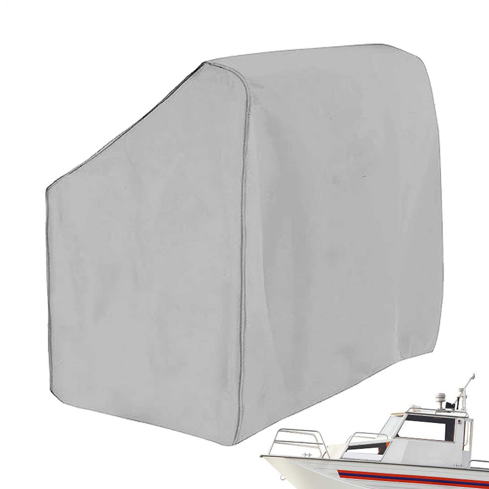 Boat Center Console Cover - Weather Resistant Protective Hood, Cold Crack Preventative Shell, Rain Snow Dust Defensive Casing, Non Abrasive Woven Material | Hardware-Wrapper für Skiffs und Pontons