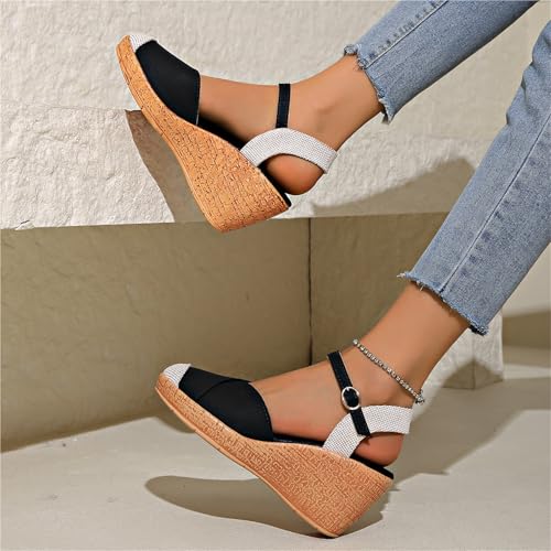 Ladies Sandals Platform Women Shoe Summer Wedges Espadrille High Heels Casual Ankle For Female3