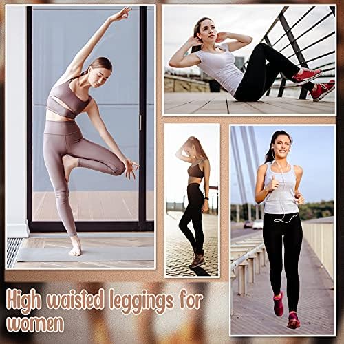 3 Pack Excessive Waisted Leggings for Ladies Butt Elevate Tummy Management Yoga Pants Non See-Via Exercise Operating Pants… 4 51zroNpNyML. AC