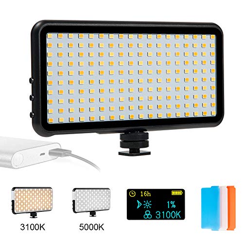 DEEPLITE LED Video Light, Bicolor On Camera Light Panel for Photo Video Live