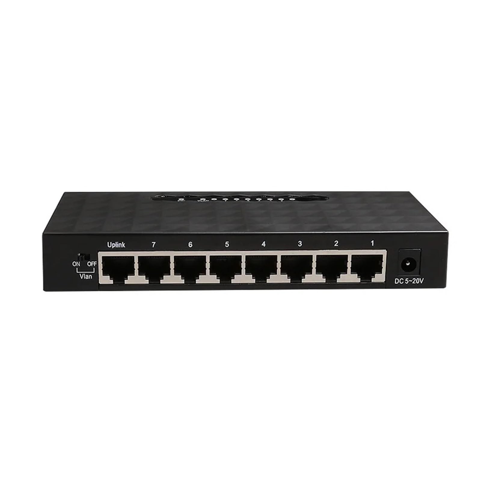 Commutateur réseau Gigabit 8 Ports 1000Mbps commutateur Intelligent Ethernet répartiteur Internet Hub RJ45 Haute Performance (Color : US 8 Port 1000Mbps)
