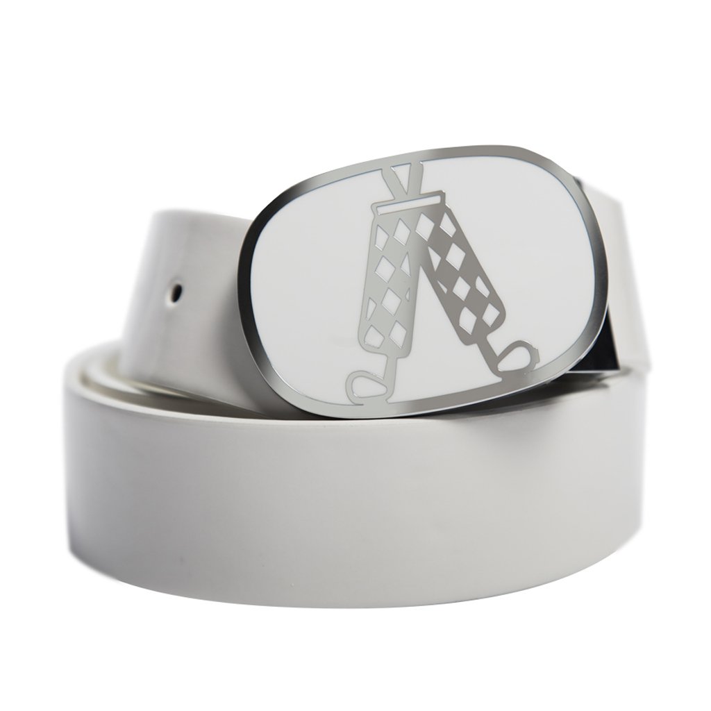 Royal & Awesome Golf Belts For Men UK, White Golf Belt, Adjustable Belts For Men