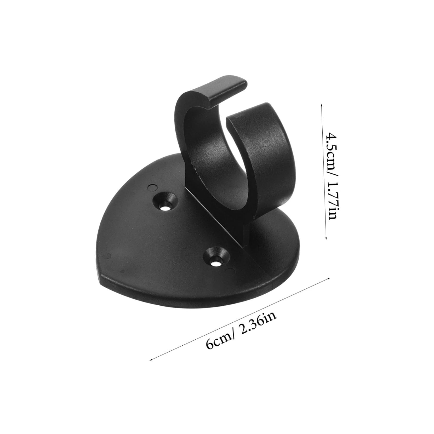 LIOOBO 6Pcs Microphone Wall Holder Rolling Mic Ring Heart Shaped Clip Mount for Secure Microphone and Nameplate Fixation for Recording Studios and Events