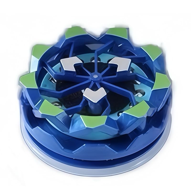 Hand-held Spark Spinning Top Toy, Fireworks Fingertip Gyro, Luminous Spinning Gyroscope Battle Decompression Toy (Blue)