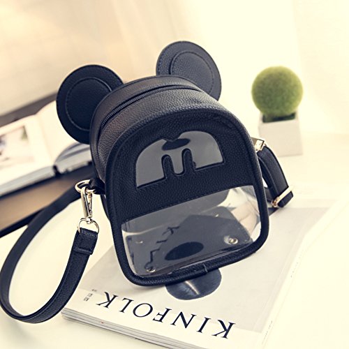 Mme sac à bandoulière mignon gelée transparent imperméable pour fille