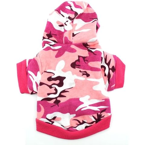 SMALLLEE_LUCKY_STORE Camo Hoodie Shirt for Dogs Cover