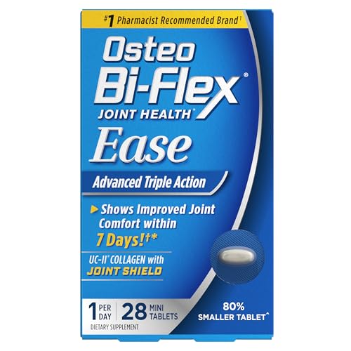 Osteo Bi-Flex Ease Advanced Triple Action with Vitamin D Joint Supplements, Mini-Tablets, 28 Count