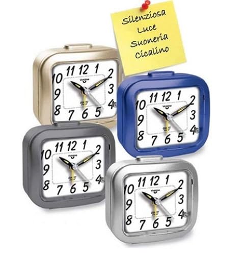 Virtime sveglia quarzo sweep metallo 7507/10