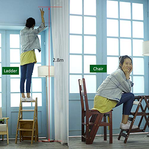 Escabeau pliant 4 marches sécurisé pour adulte avec tapis antidérapant - 7
