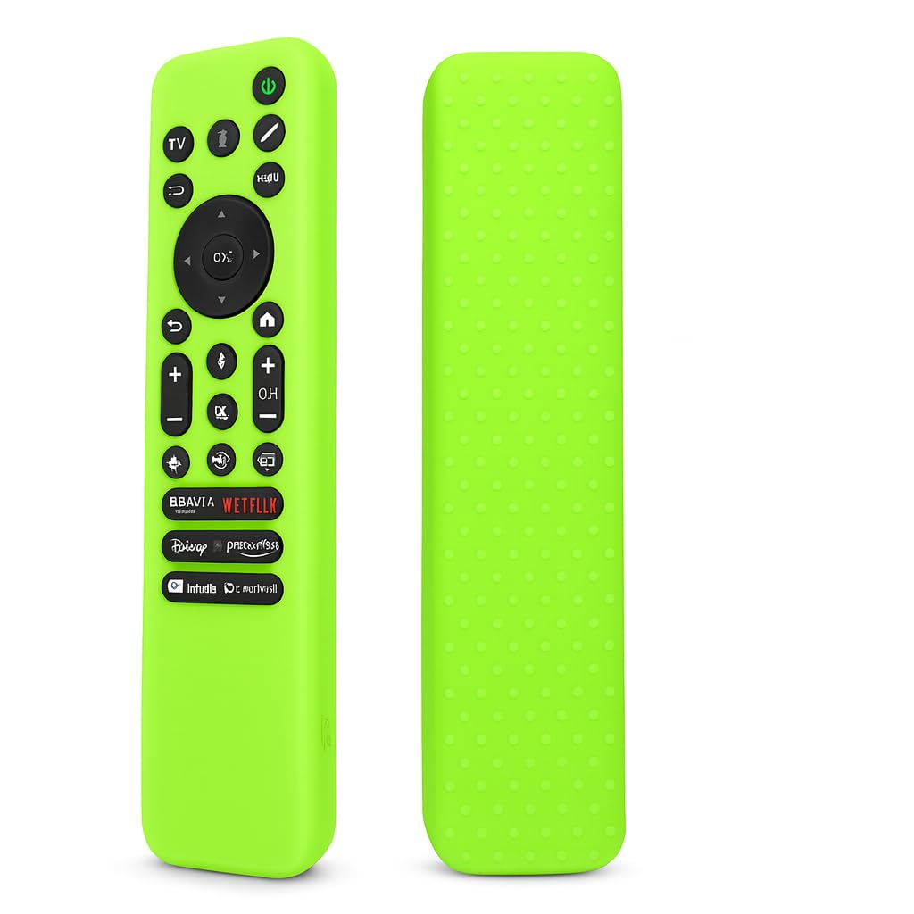 Smashtronics - Silicone Case Cover for Sony TV Remote Control, Sony Remote Cover (RMF-TX800 - Luminous Green)-image-45