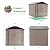 AECOJOY 6' x 6' Outdoor Storage Shed, Metal Shed with Design of Lockable Doors, Utility and Tool Storage for Garden, Backyard, Patio, Outside use