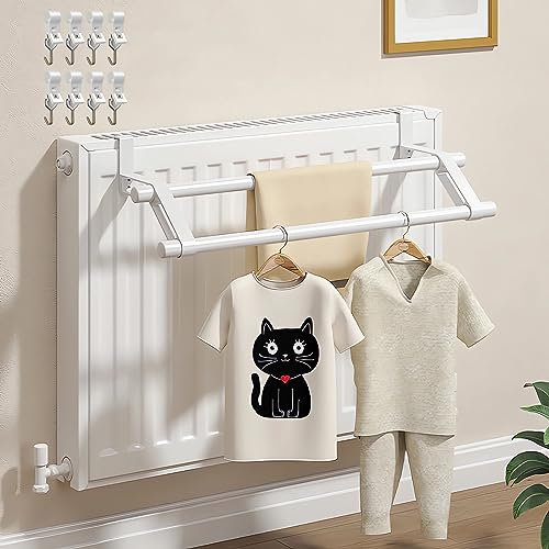 BlissfulAbode Heizkörper Trockengestell Edelstahl - Handtuchhalter Für Badezimmer 50/60 Cm