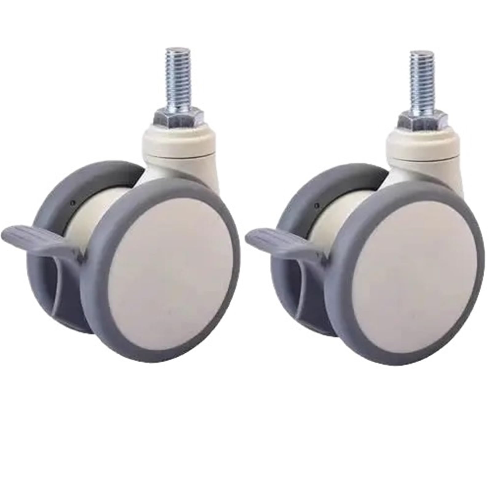 Roulettes médicales anti-vibration en TPR souple M12 pour bloquer et déplacer sans bruit - 5