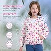 Girls Rain Jacket Lightweight Waterproof Raincoat ... #5
