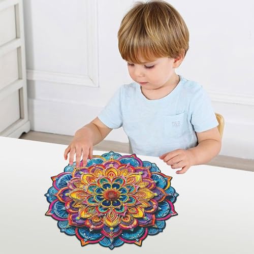 Rompecabezas de madera de flores y juego de aprendizaje interactivo 3