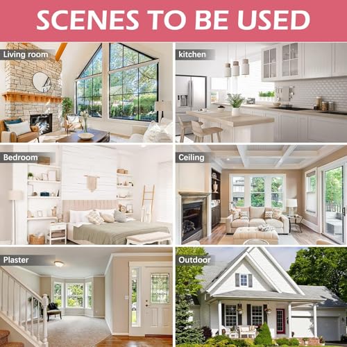 wandfarbe weiß 100ml, Wandreparatur Rollbürste mit Wandreparaturpaste, Wandfarbe ausbessern weiß, Wandfarbe roller Ausbesserungsfarbe für Innen zum Reparieren von Graffiti, Kratzern, Flecken