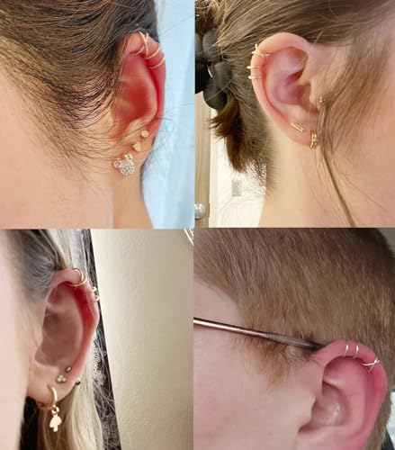 Ear Cuffs Non Piercing Ear Cuff Earrings for Women Trendy Clip on Cartilage Earring Stacks Non Pierced Fake Earrings Jewelry Birthday Christmas Gifts Stocking Stuffers4