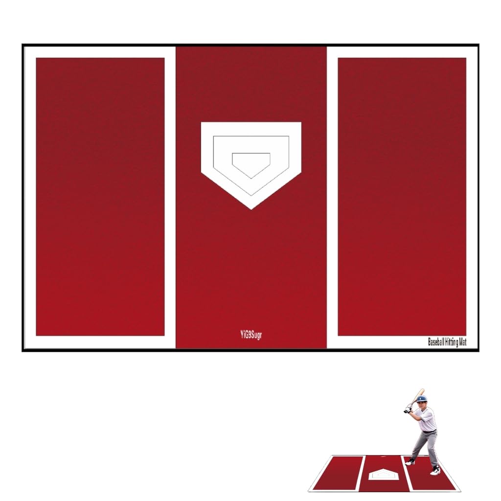 YiG9Sugr Baseball and Softball Hitting Mat