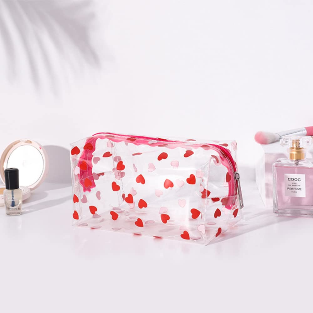 TOP-MAX Clear Pencil Case, 1PCS Large Pen Bag Stationery Pouch Cosmestic Cute Make up Bag - Image 4