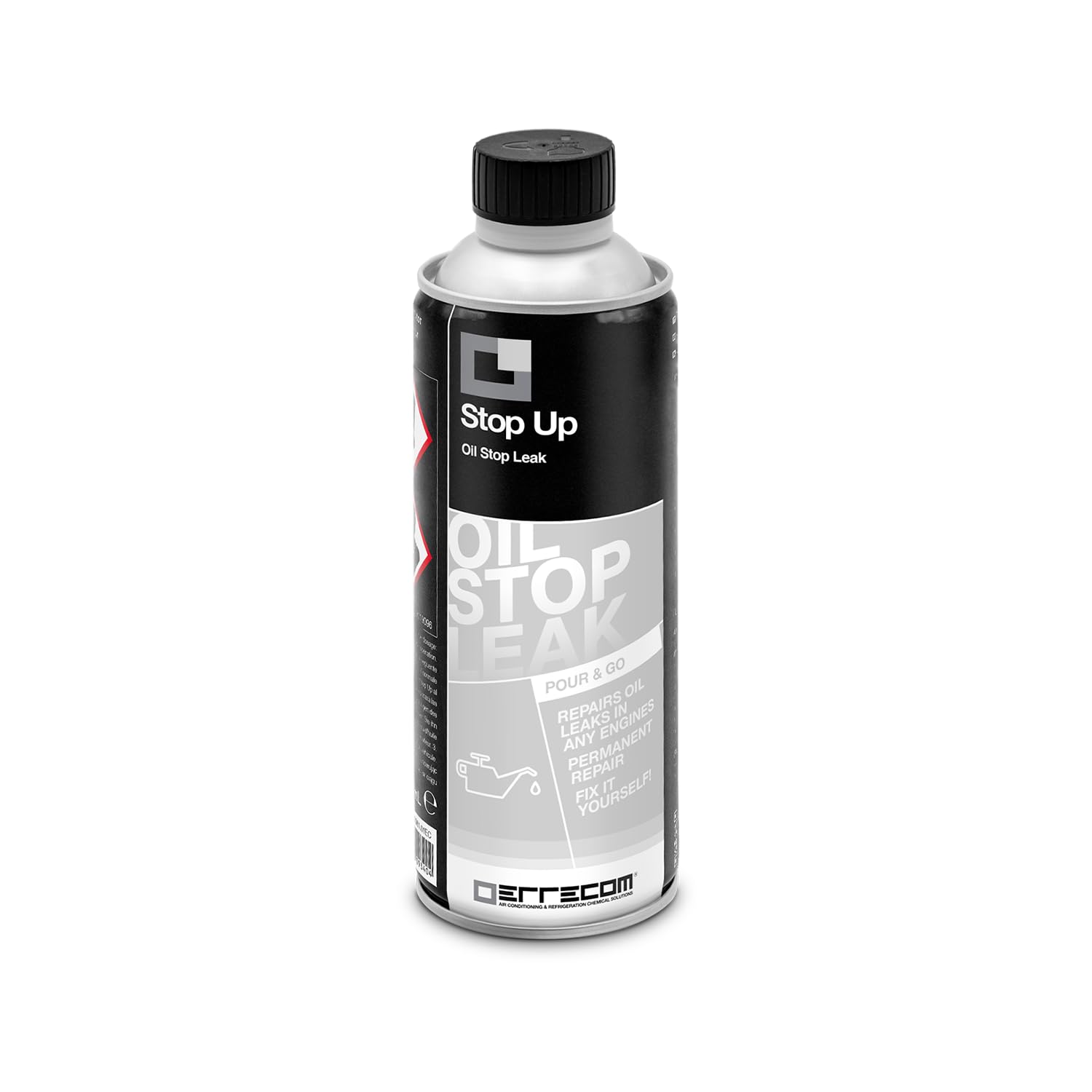 ERRECOM Stop Up, Dichtmittel für die Reparatur von Ölleckagen der Kfz-Motorteile, 250 ml Flasche.