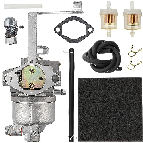 ZAMDOE Carburador para YAMAHA MZ360 EF6600 motor Cortacésped Equipo generador EZ-MZ360-00CM Carburador con junta Filtro de aire Filtro de combustible Interruptor de válvula de combustible