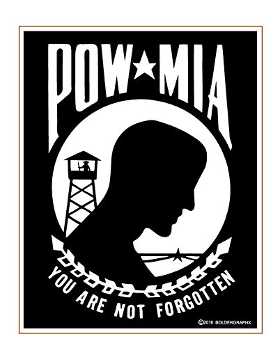 BOLDERGRAPHX 3067 POW MIA Decal 4"x 3" You are NOT Forgotten